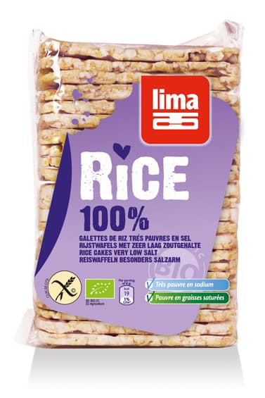 Lima Dunne Rijstwafels Zonder Zout 130gr