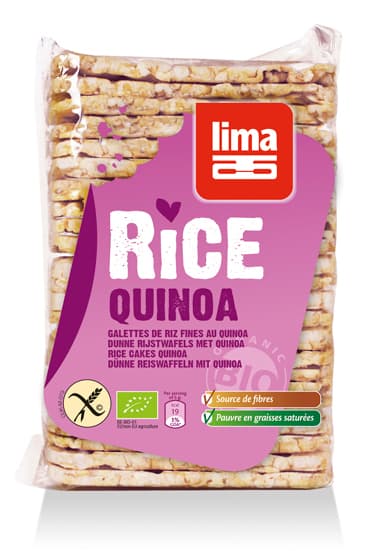 Lima Dunne Rijstwafels Quinoa 130gr