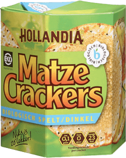 Hollandia Biologische Matze Crackers Spelt 100gr
