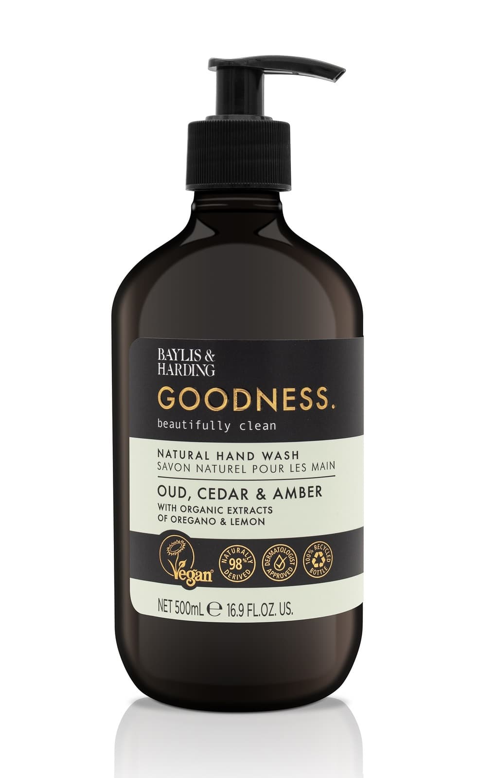 Baylis & Harding Goodness Handzeep Oudh, Ceder & Amber