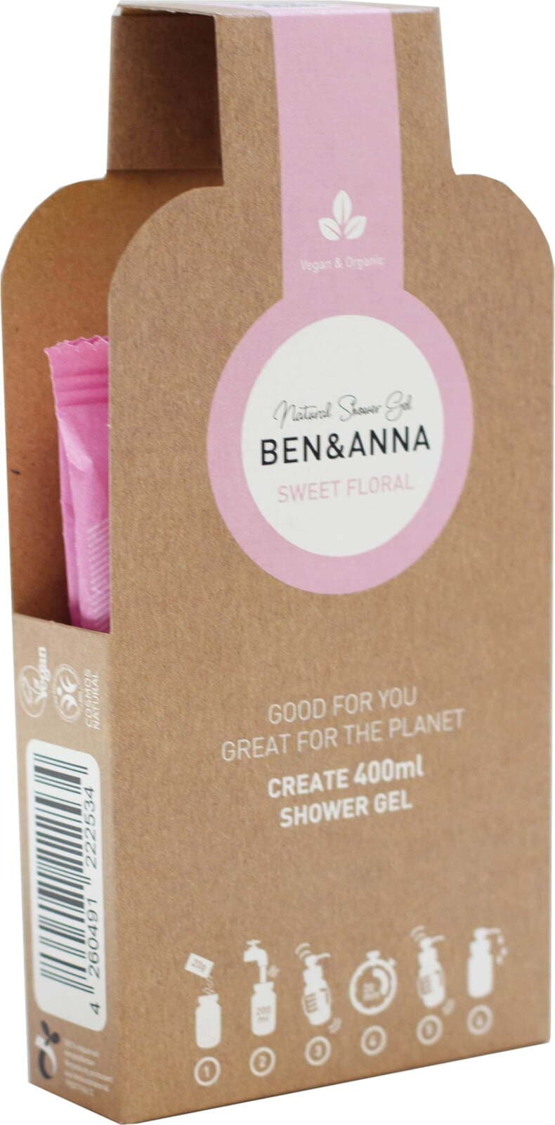 Ben & Anna Sweet Floral Natural Shower Gel Flakes