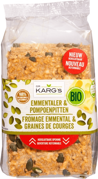 Dr Karg Kaas Met Pompoenpit Crackers 200gr