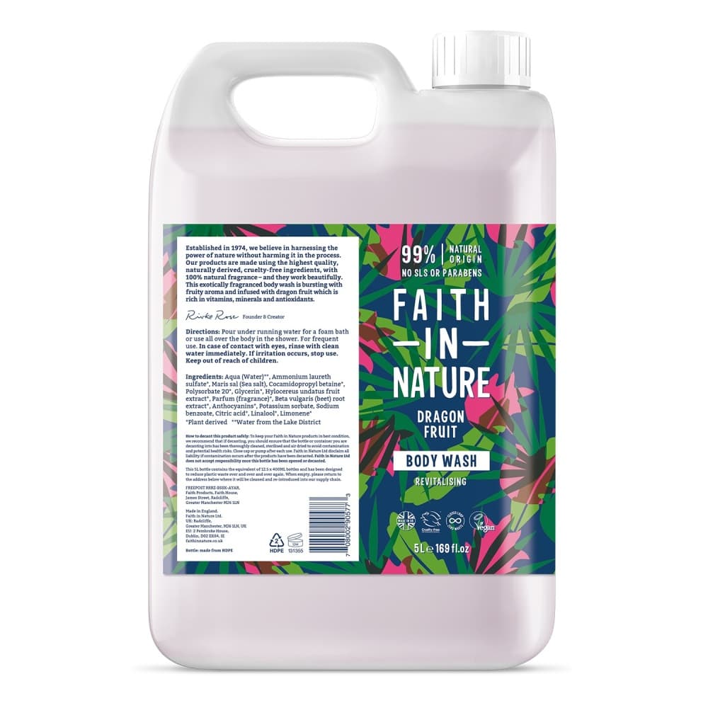 Faith in Nature Bodywash Dragon Fruit Navulverpakking