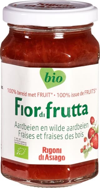 Fiordifrutta Jam Aardbeien en Wilde Aardbeien
