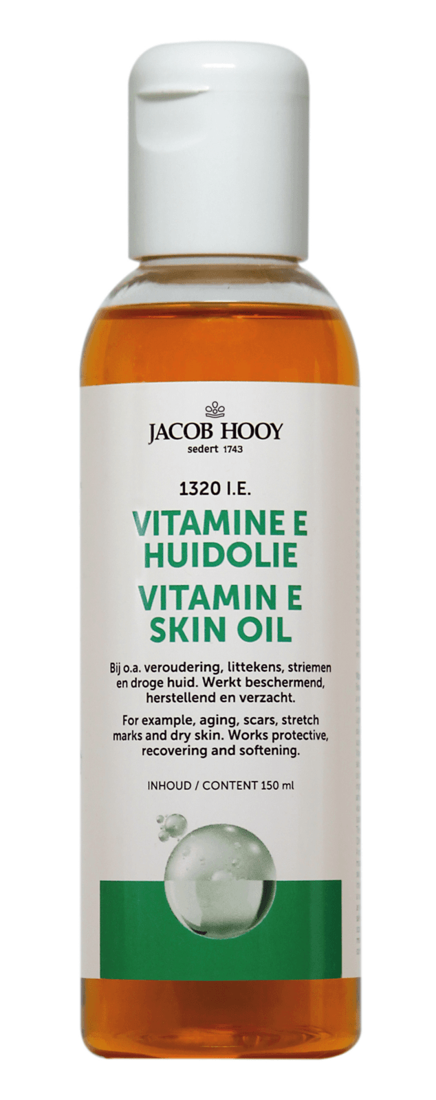 Jacob Hooy Vitamine E Huidolie 150ml