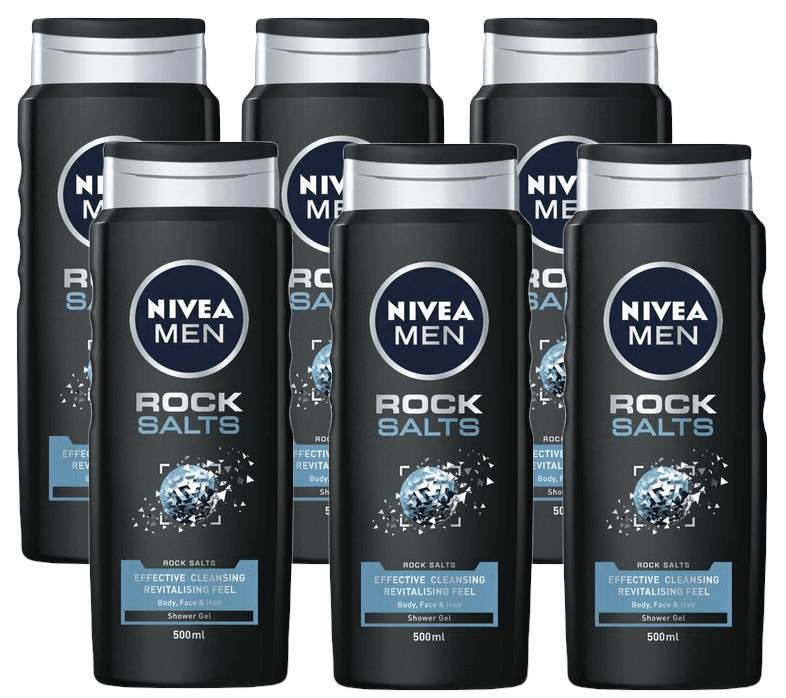 Nivea Men Rock Salts Douchegel Voordeelverpakking