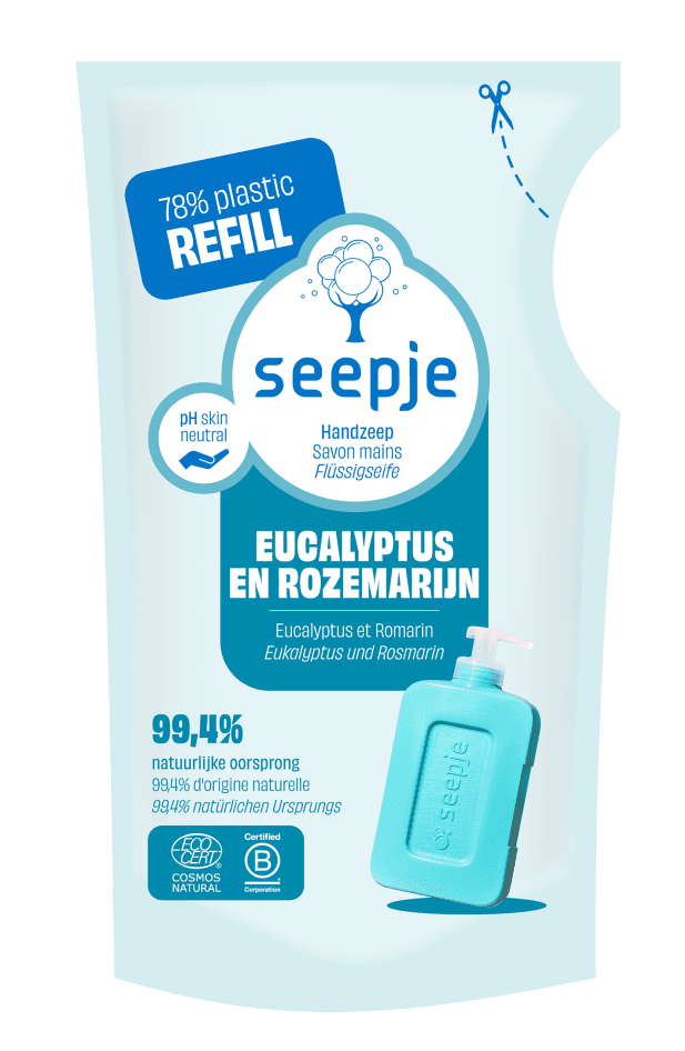 Seepje Handzeep Eucalyptus Rozemarijn Navulling