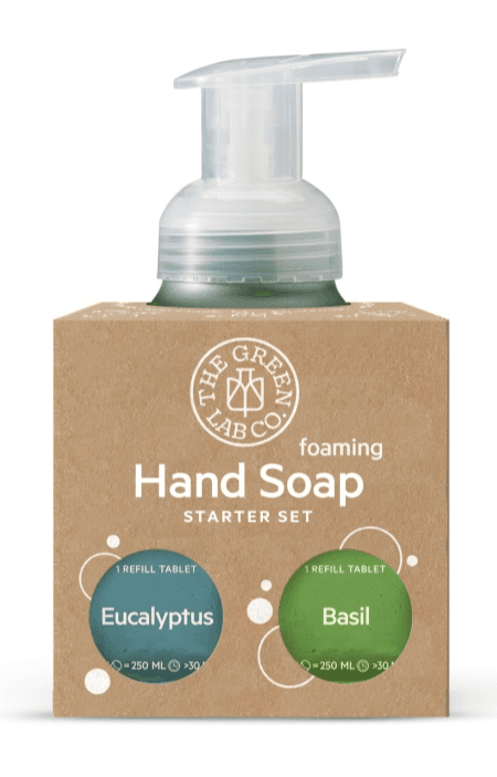The Green Lab Co. Starterset Handzeep Tabletten - Eucalyptus & Basilicum