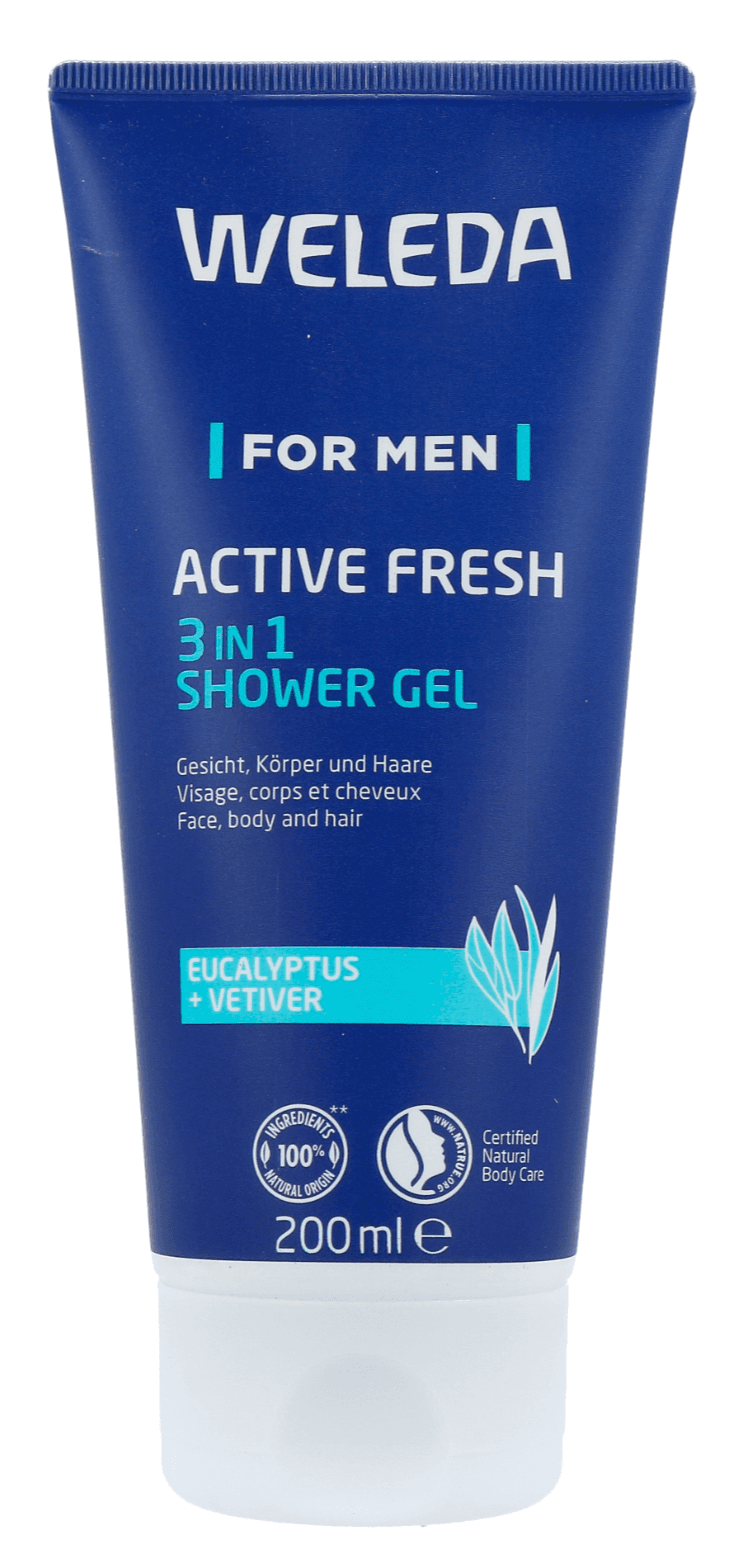 Weleda For Men Active Fresh 3-in-1 Shower Gel