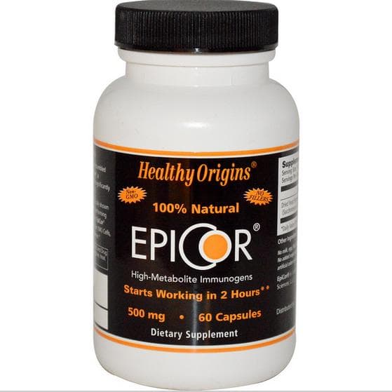 EpiCor 500 mg (60 Veggie Caps ) - Healthy Origins