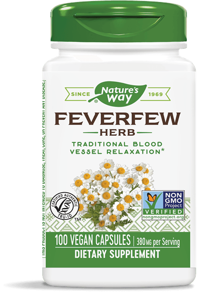 Moederkruid Bladeren, 380 mg (180 Capsules) - Nature&apos;s Way