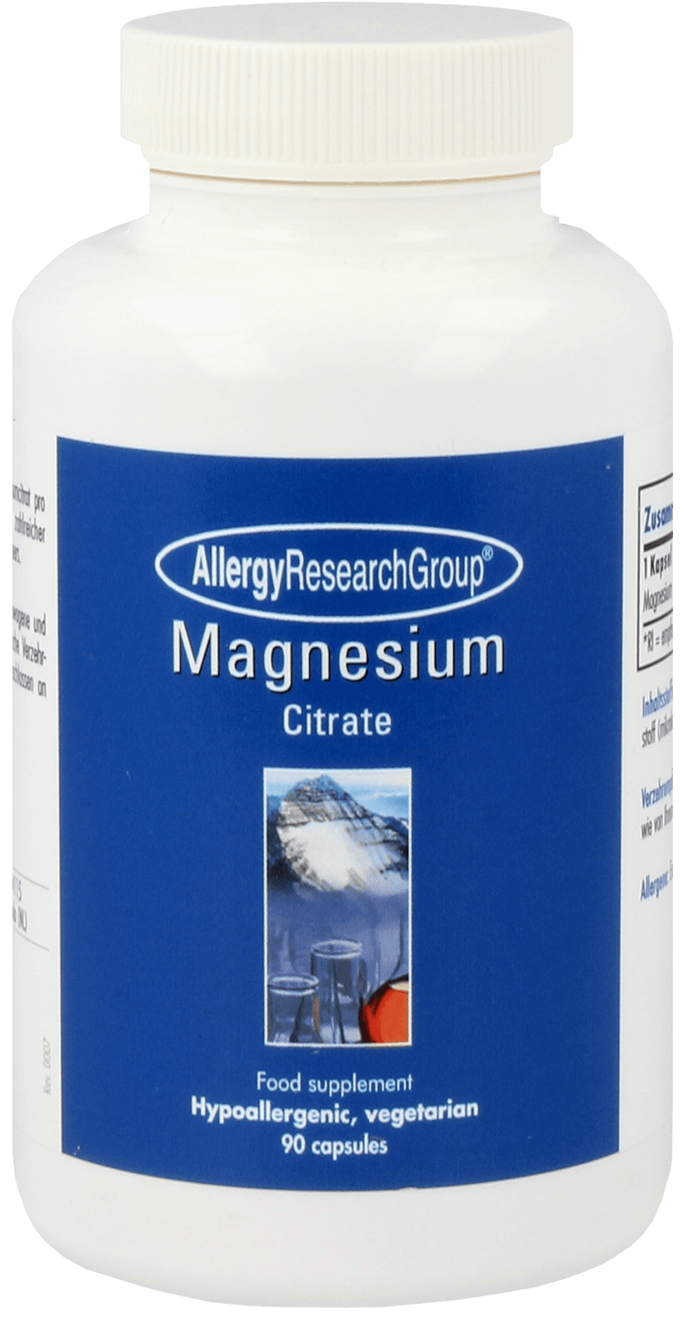 Magnesium Citrate (90 capsules) - Allergy Research Group