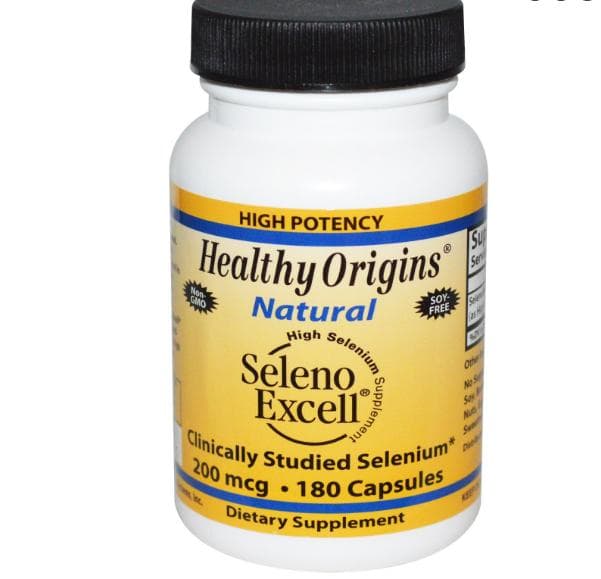 Seleno Excell Selenium 200mcg (180 capsules) - Healthy Origins