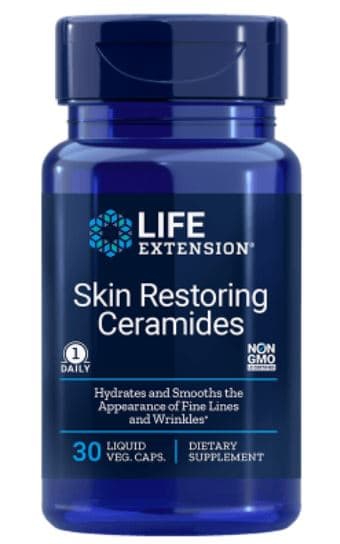 Huidherstellende Phytoceramiden met Lipowheat (30 vegetarische vloeibare Caps) - Life Extension