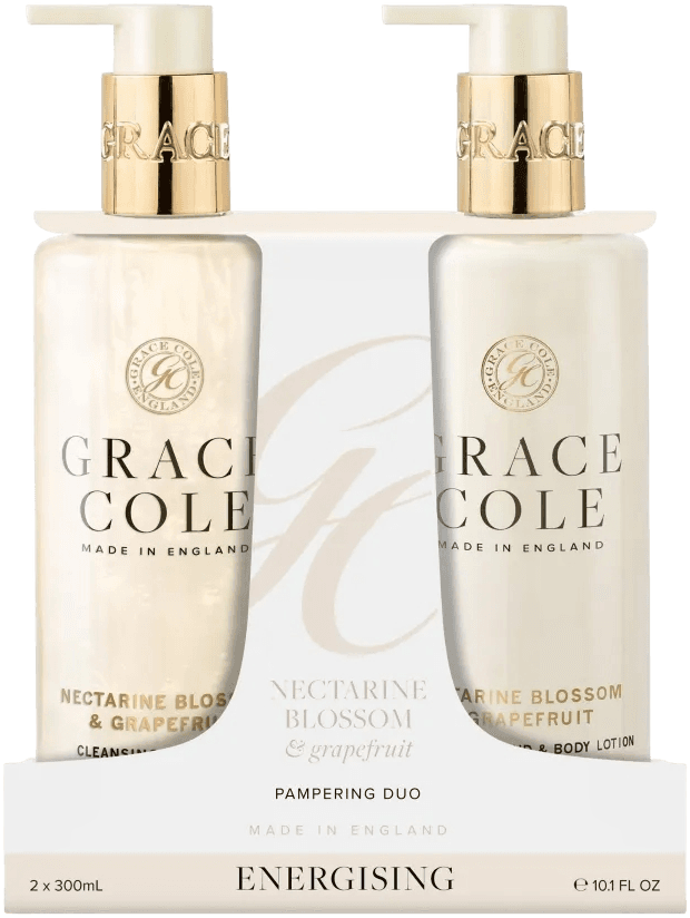 Grace Cole Nectarine Blossom & Grapefruit Pampering Hand Care Duo