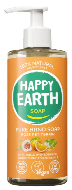 Happy Earth 100% Natural Hand Soap Rose Petitgrain