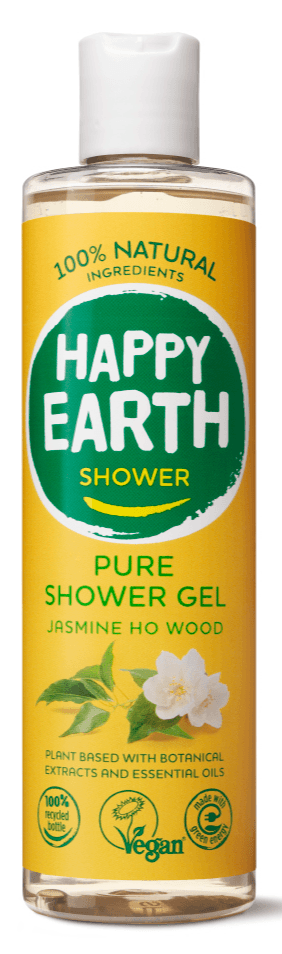 Happy Earth 100% Natural Shower Gel Jasmine Ho Wood