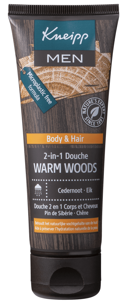 Kneipp Men Body & Hair 2-in-1 Douche Warm Woods Cedernoot Eik