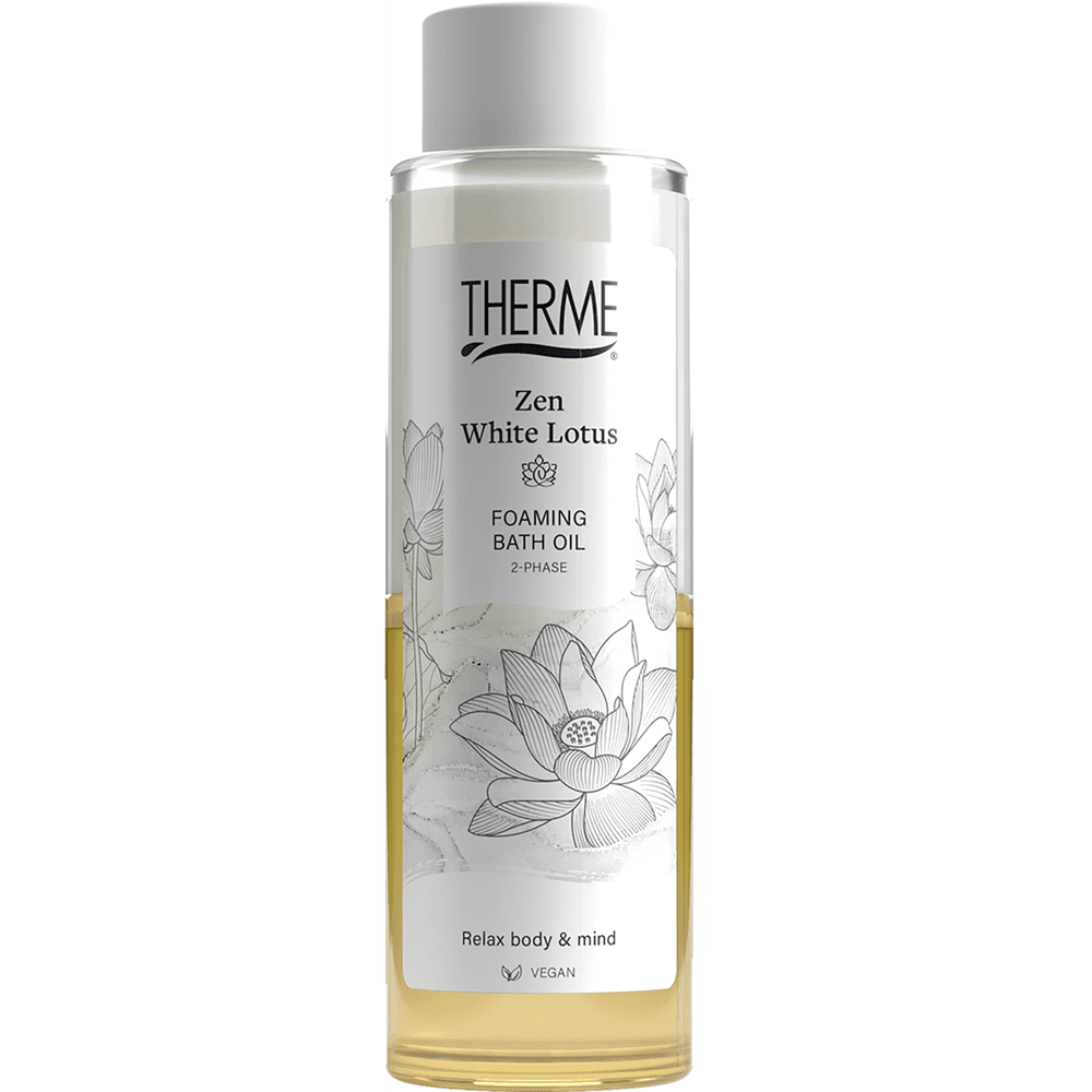 Therme Zen White Lotus Foaming Bath Oil