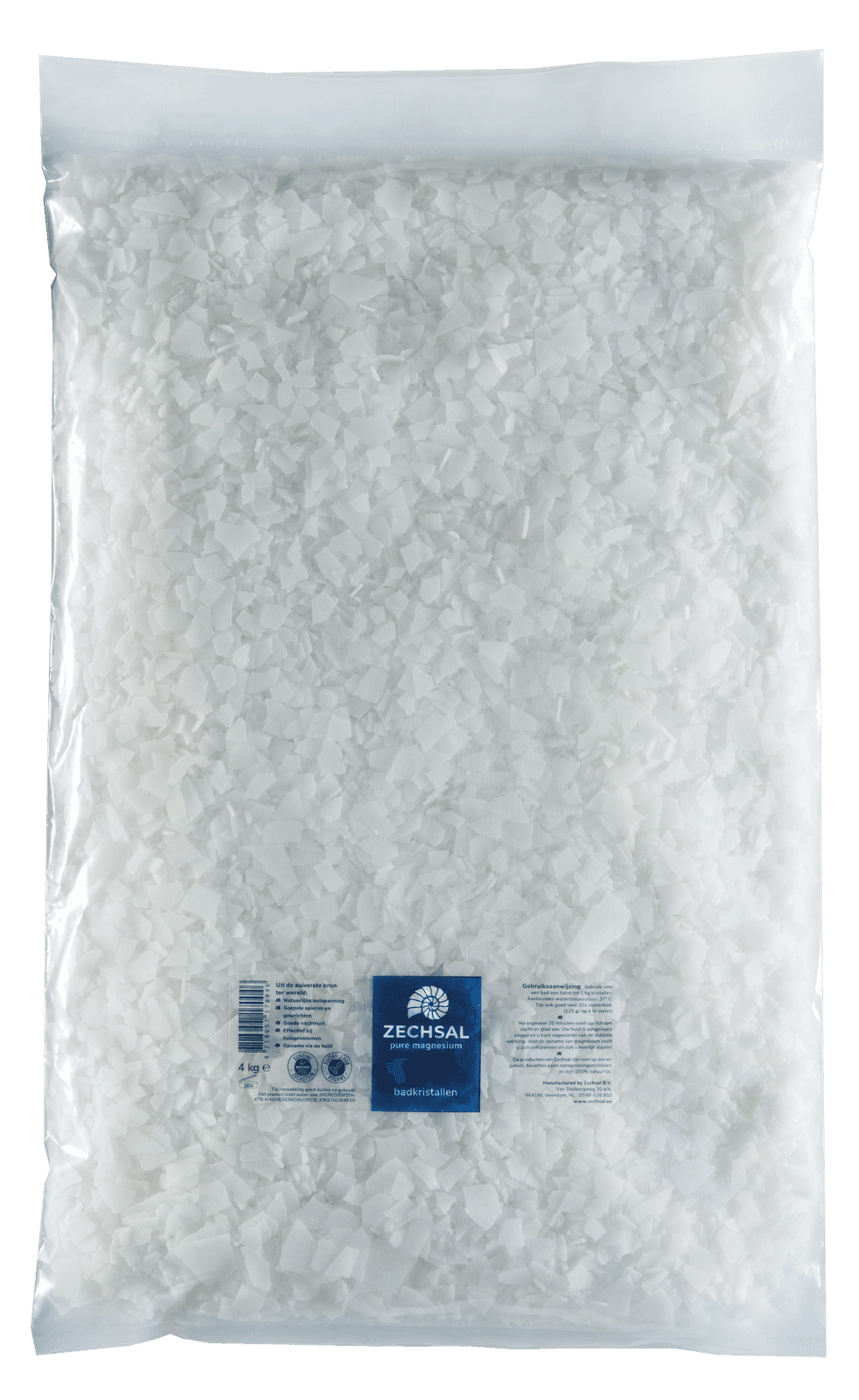 Zechsal Pure Magnesium Badkristallen Navulzak 4000gr